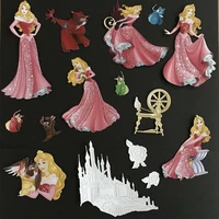 2019 new dies castle cartoon girl princess cutting dies for diy scrapbooking embossing paper cards making craftsteapot lion cuts