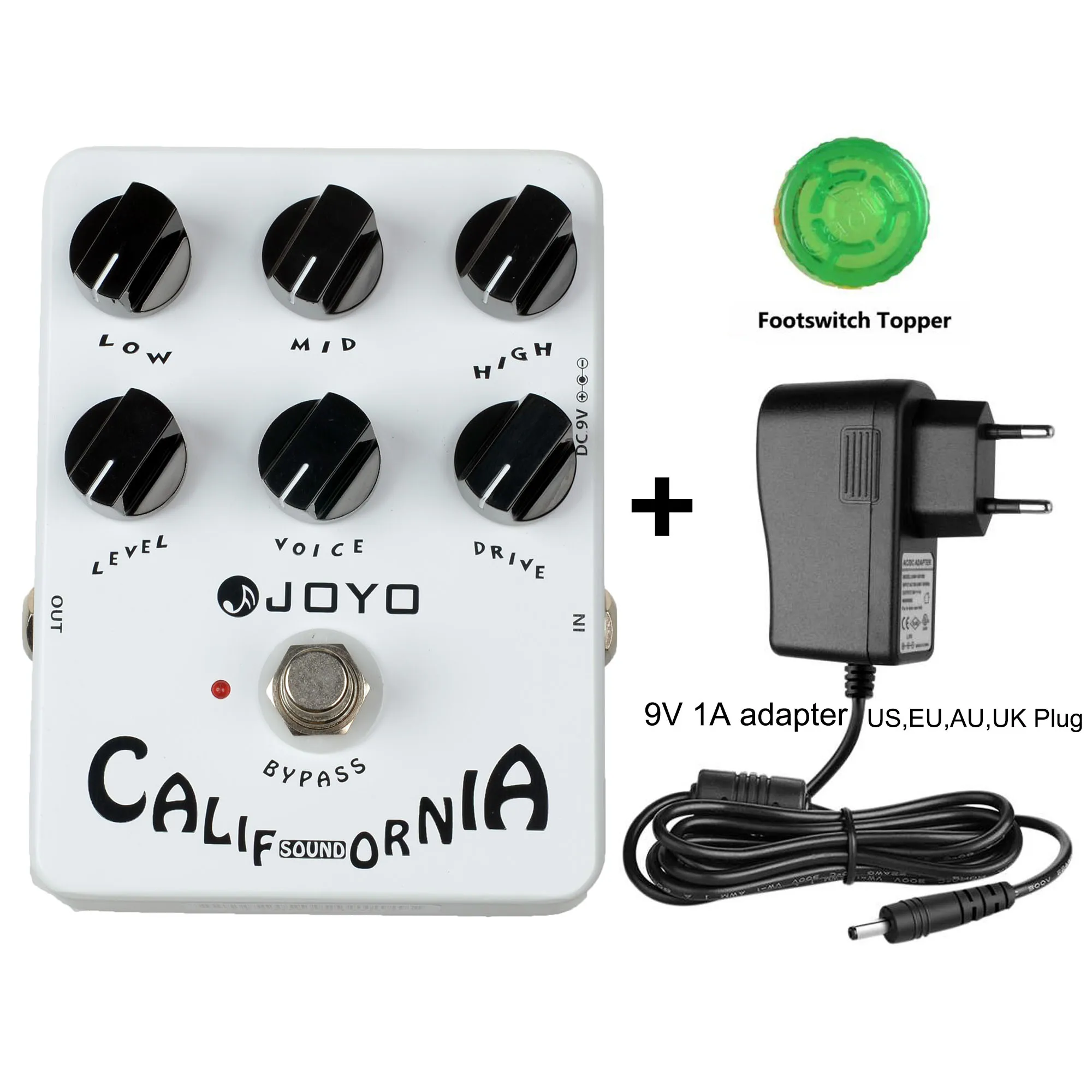 JOYO JF 15 California звуковые эффекты педаль для гитары 6 регулировочных ручек педали с