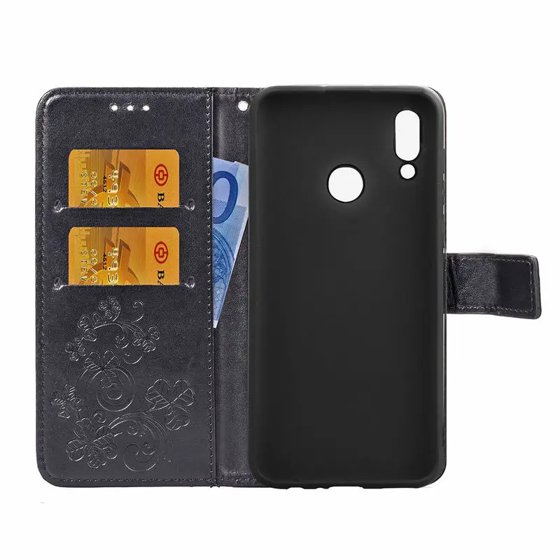 HuaWei P Smart 2019 чехол Кожаный чехол-книжка с отделениями для карт чехол-подставка