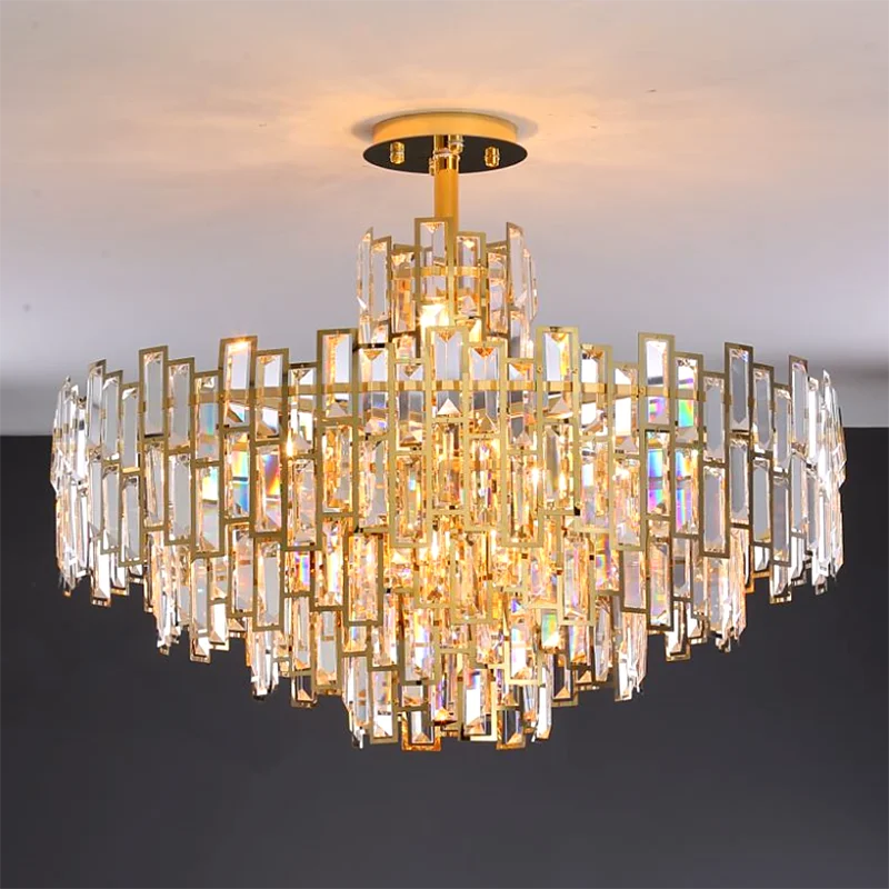 Роскошные хрустальные подвески подвесные светильники для гостиной европейского