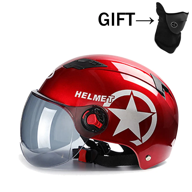 Мотоциклетный шлем велосипедная бейсболка с открытым лицом защита от УФ лучей