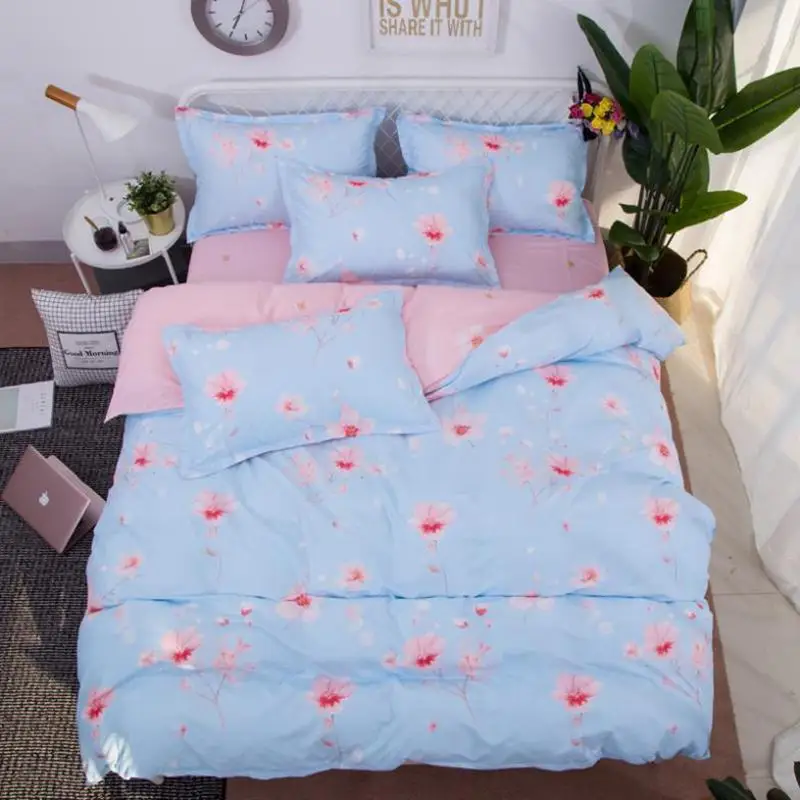 55 печатным рисунком Постельное белье 3/4 шт постельное детское Твин Полный King Queen