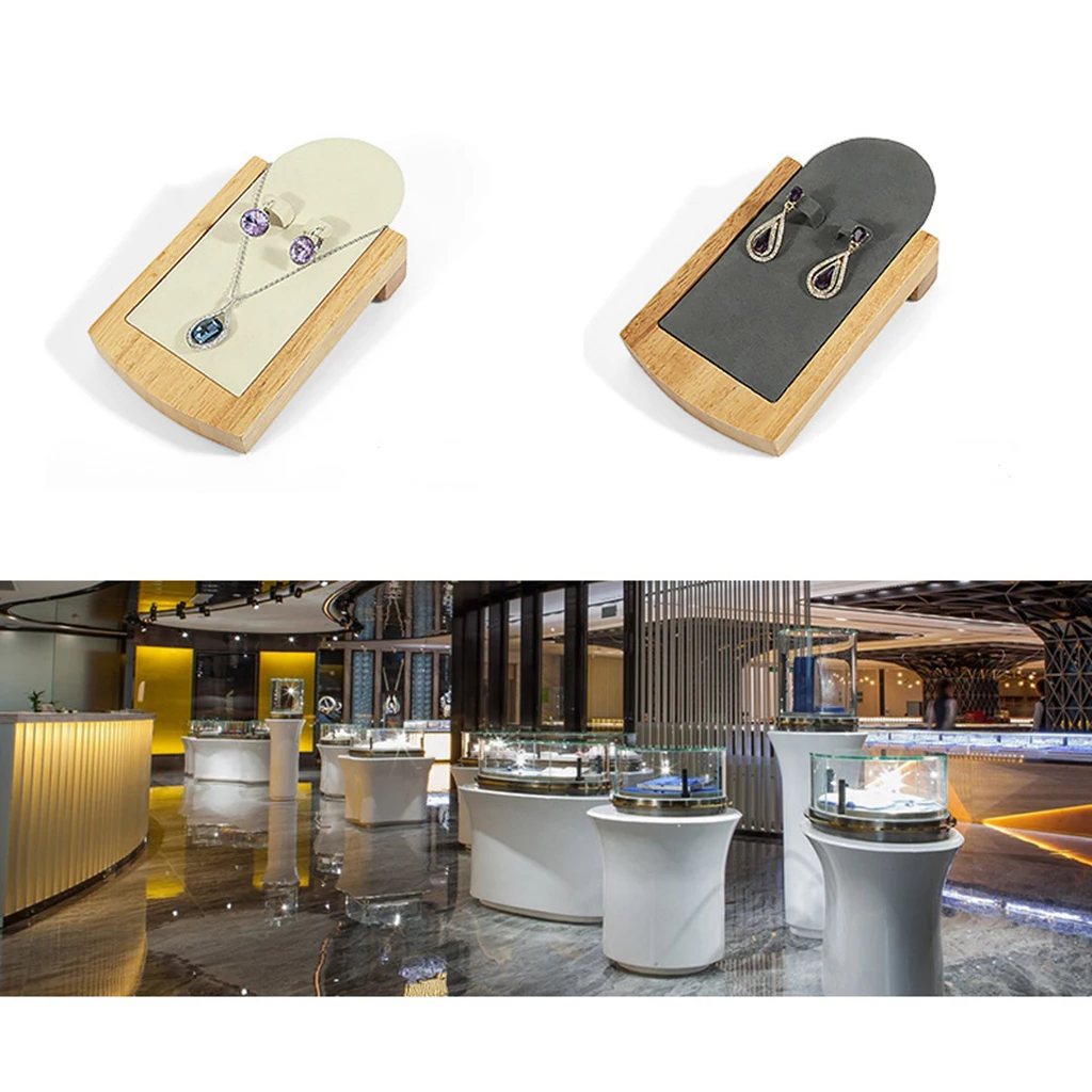 

Solid Wooden And Velvet Organizes Holder Display Box Storage Display Shelf