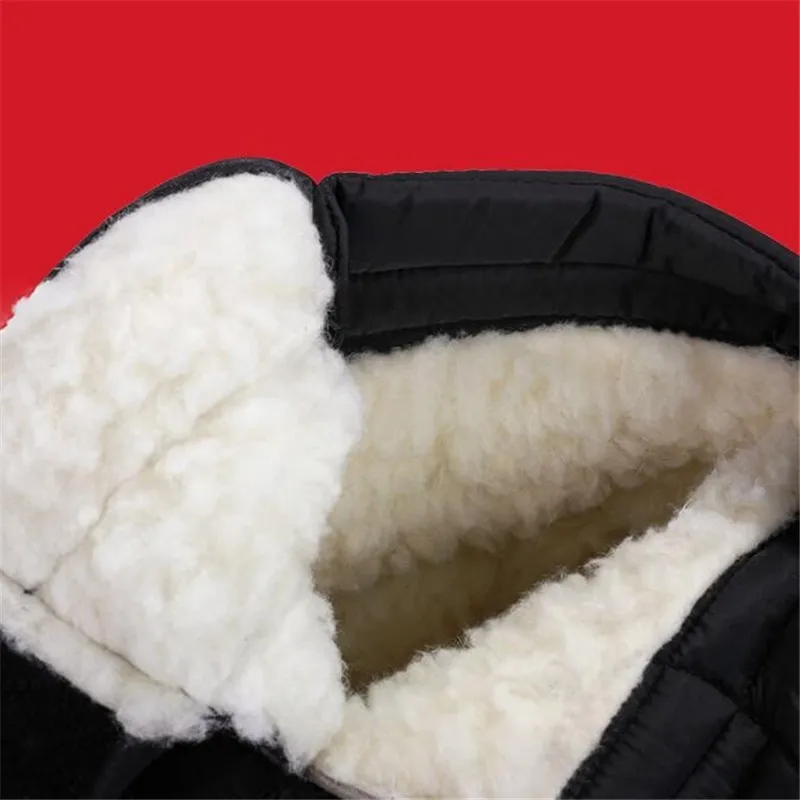 Мужские зимние ботинки на толстой шерстяной подошве размеры 36-47 | Обувь