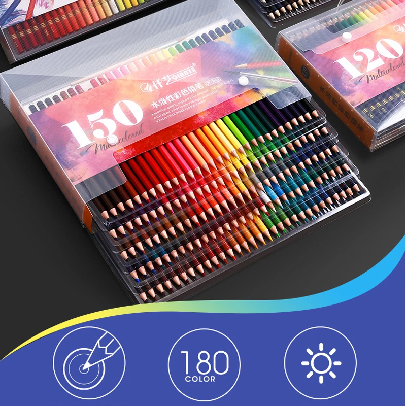 

Новый 120/150/180 Цвет карандаш воды Цвет карандаши древесина мягкая ручная масляный цветной карандаш Цвет карандаш для художника, офисные школ...