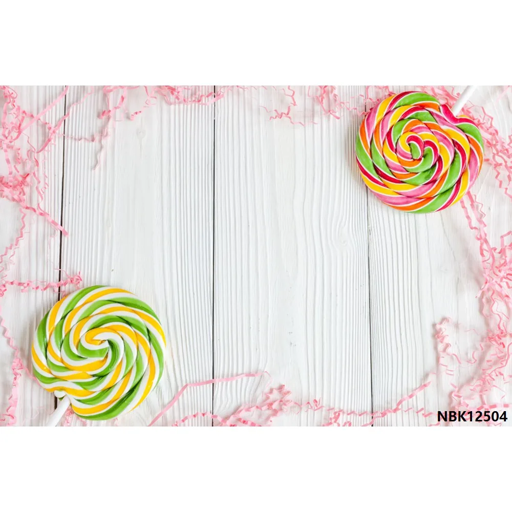 NBK12504 Laeacco хлопковые конфеты леденец пончик розовый сплошной цвет ребенок день рождения фотографии задний план индивидуальные фон для фотостудии - Цвет: NBK12504