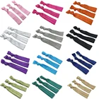 200 шт. 20 карамельных цветов, резинка для волос с узлом, оптовая продажа, эластичная повязка на запястье для девочек, Свадебный держатель для конского хвоста, повязки для волос для йоги, браслеты