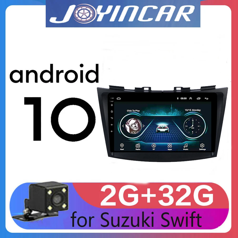 Автомобильный мультимедийный DVD-плеер 9 дюймов Android 10 для Suzuki Swift 2011 2012 2013 2014 2015