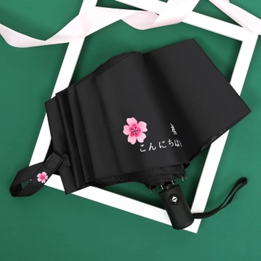 Зонт прозрачный для детей Umberlla женщин автоматический черный милый мужской