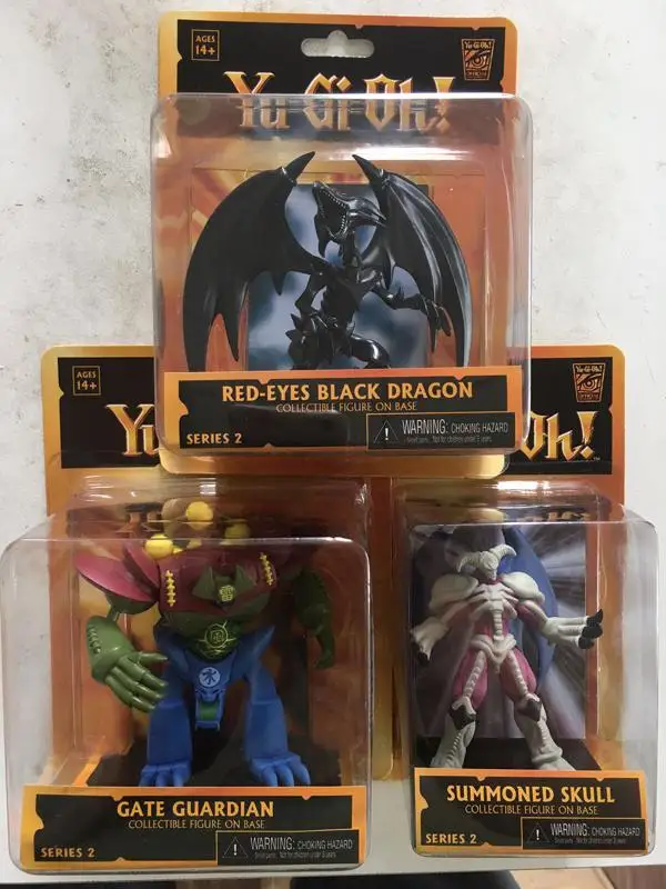 Yu gi oh NECA Ограниченная серия подвесные открытки ПВХ кукла коробка товары настоящий красный глаз черный дракон дверь Бог - Цвет: 3 pcs