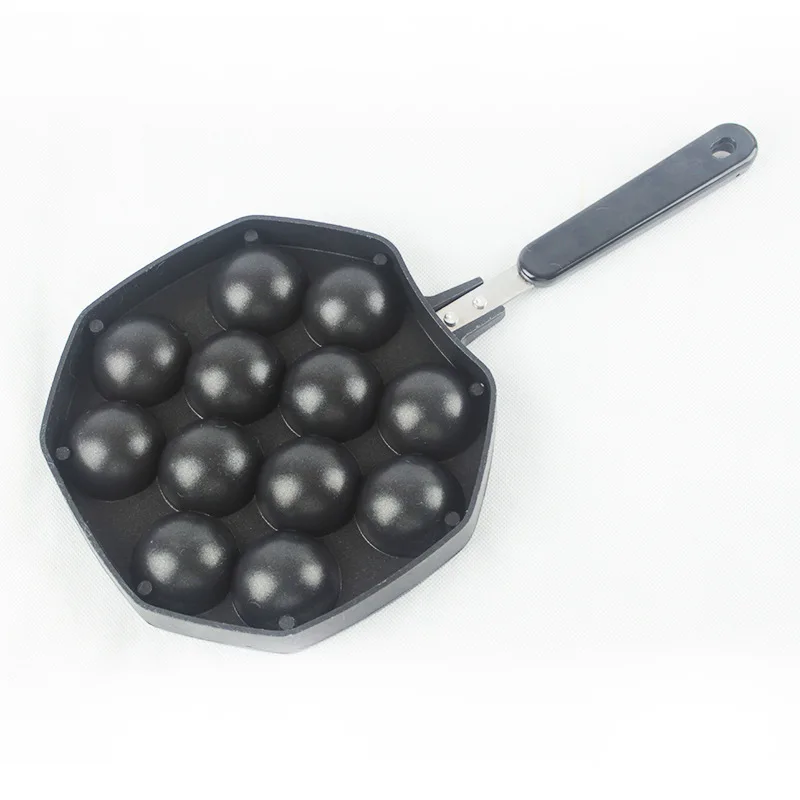 12 отверстий Осьминог шар посуда чугун без покрытия антипригарное устройство для