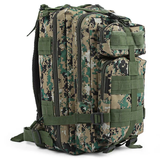 Digital camouflage 3PTactical Рюкзак Военная армейская уличная сумка рюкзак мужской походный тактический рюкзак походный спортивный Молл пакет альпинистские сумки 30L - Цвет: Digital camouflage
