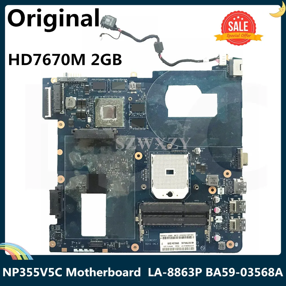 СОП для SAMSUNG NP355V5C 355V5C Материнская плата ноутбука BA59 03568A QMLE4 LA 8863P HD7670M 2 ГБ 100%