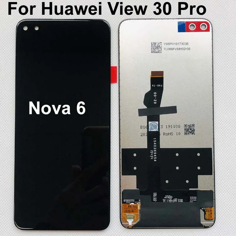 Оригинальный черный 6 57 дюймовый для Huawei Honor V30 Pro / View 30 OXF-AN10 Глобальный ЖК-дисплей