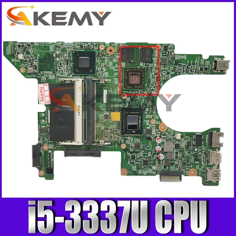 

Оригинальная материнская плата для ноутбука DELL Inspiron 5423 i5-3337U материнская плата CN-0K76FX 0K76FX 11289-1 SR0XL 216-0833018 1 ГБ DDR3