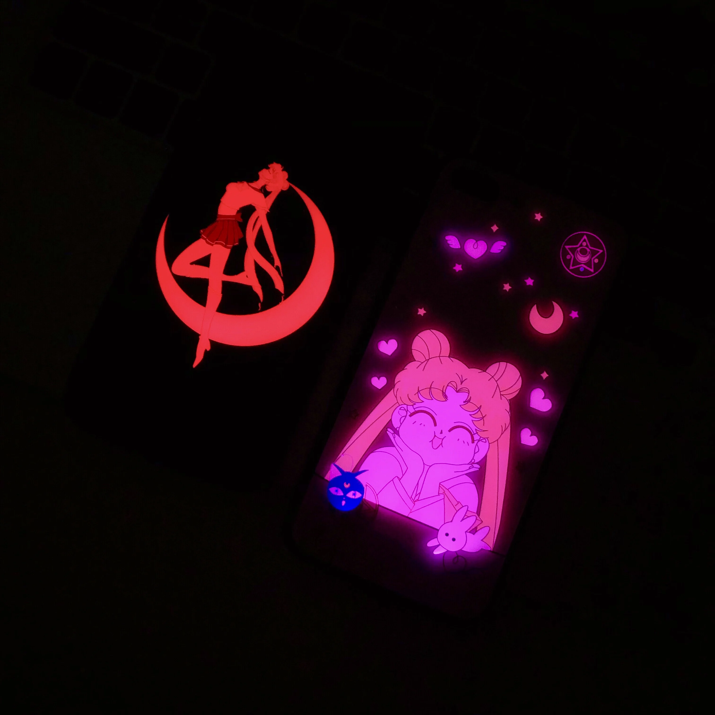 Sailor Moon glass Phone Чехол для iPhone 7 8 6 6s Plus X Flash Light Up напоминание входящий вызов Чехлы Голосовое управление и семь цветов