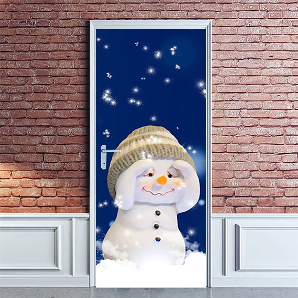 

Merry Christmas Santa Elk Decor Window Stickers Wall Sticker For Christmas Home Door Window Display Decor Happy New Year 2022