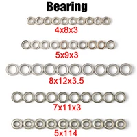 10pcs ball bearing 9x5x3mm 8x12x3 5mm 7x11x3mm 5x11x4mm for rc hobby model car 1 12 wltoys 12428 a959 parts 0092 0093 0094 0095