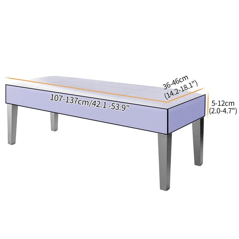 

Waterproof PU Bench Cover Piano Stool Cover Soft long Bench Slipcover Bench Protetor Elastic Chair Cover Bench Seat Cushion