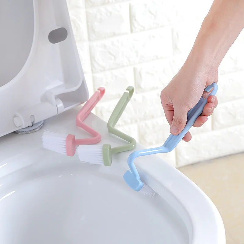 

1pcs Bending Handle Toilet Cleaning Brush Portable Toilet Brush Corner Brushes Household Bathroom Cleaning Accessories
