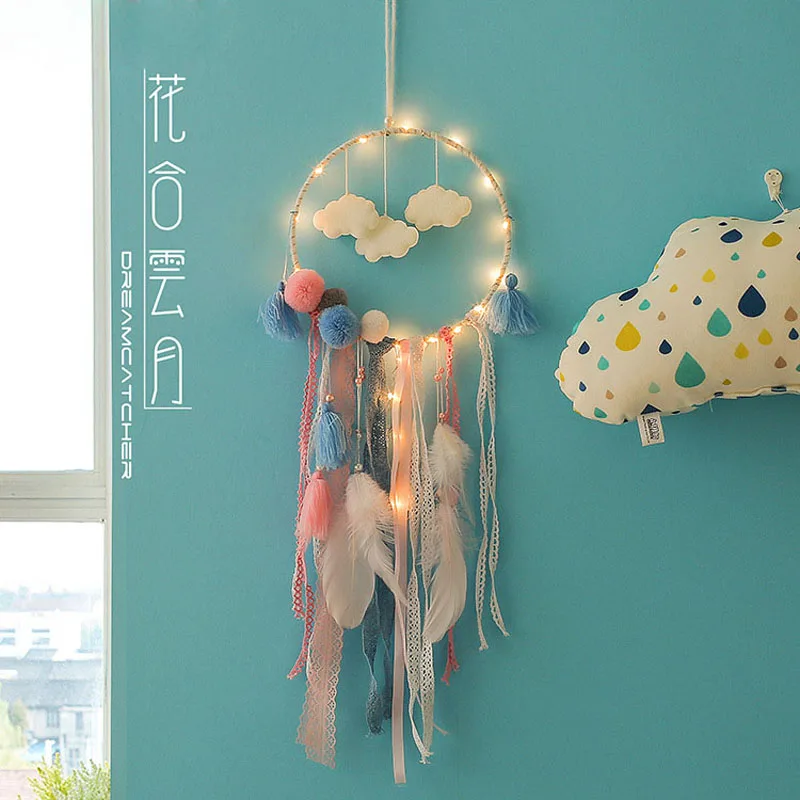

Cloud Dream Catcher Windbell Pendant Dream Catcher Decorative Girl Bedroom Pendant Creative Tassel Pendant Valentine's Day Gift