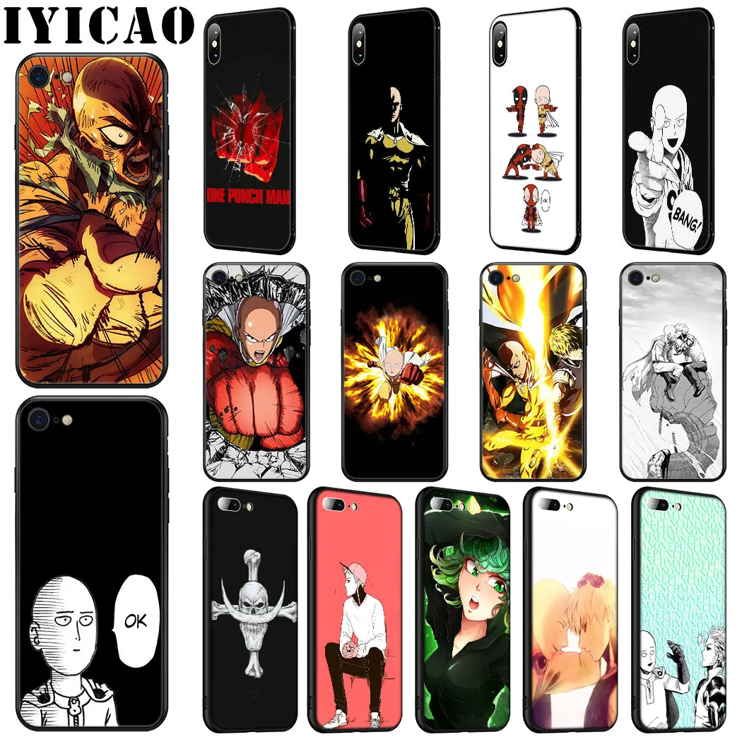 Чехол для телефона One Punch Man iPhone 12 Pro Max Mini мягкий чехол из ТПУ | Мобильные телефоны и