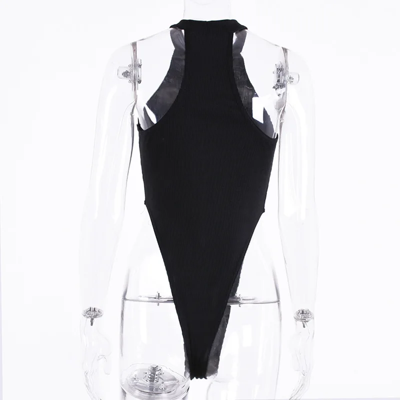 

2021 Summer Rompers Women Sleeveless Romper Club Jumpsuit Sexy bodycon Halter Hollow Out Beach Jumpsuits Women Bodysuits Female