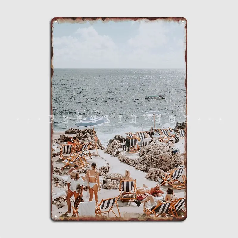 

Capri Italy Metal Sign Garage Club Cinema Living Room Designing Plaques Tin Sign Posters