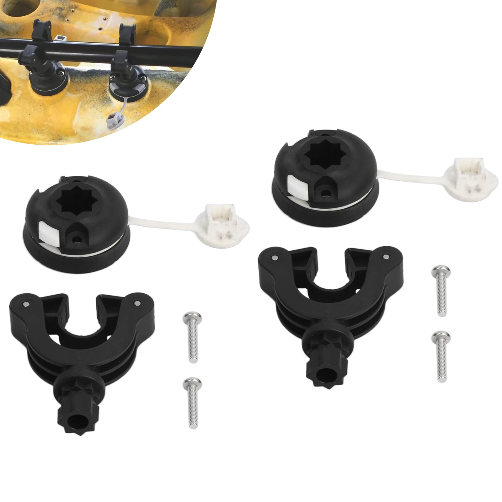 

2pcs Kayak Paddle Holder Kayak Paddle Clip Paddle Keeper for Canoes Kayaks Boats