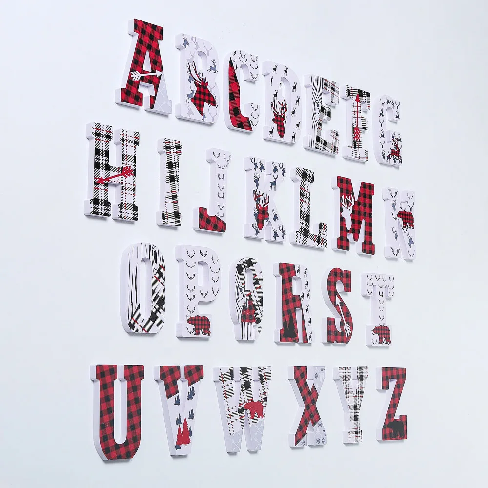 DIY мультфильм FUNLIFE 3D детский Рождественский стиль настенный стикер 26 прописных