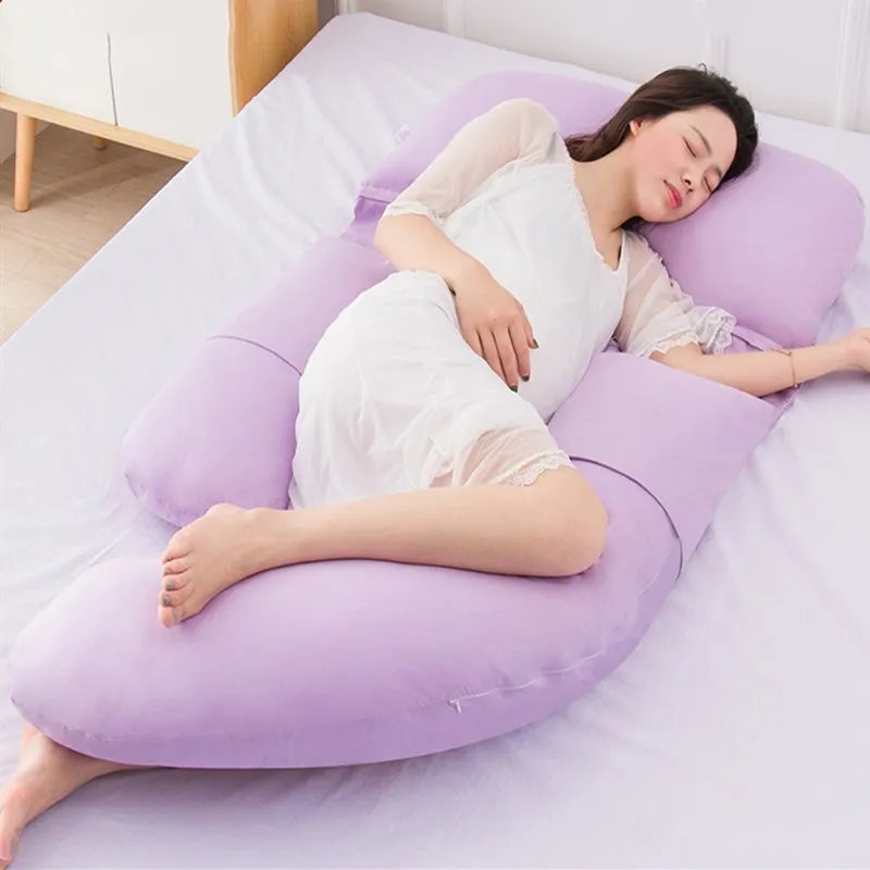 Роскошное супермягкое постельное белье подушка для всего тела беременных U