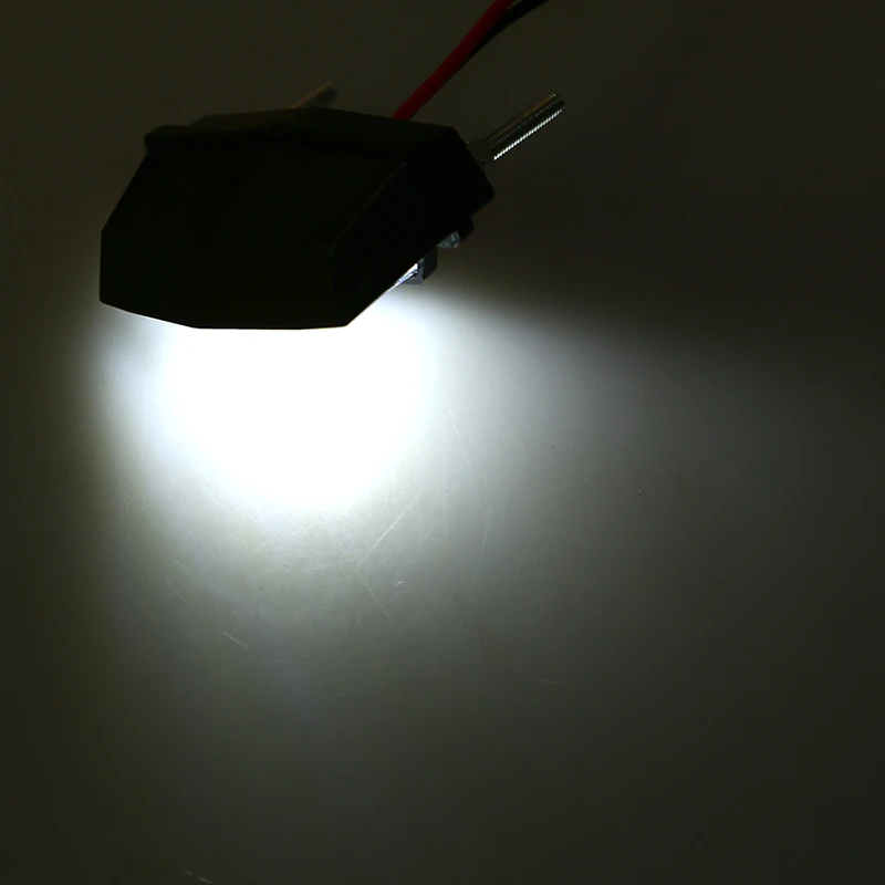 Светодиодная подсветка для номерного знака мотоцикла POSSBAY 12 В задний белый свет