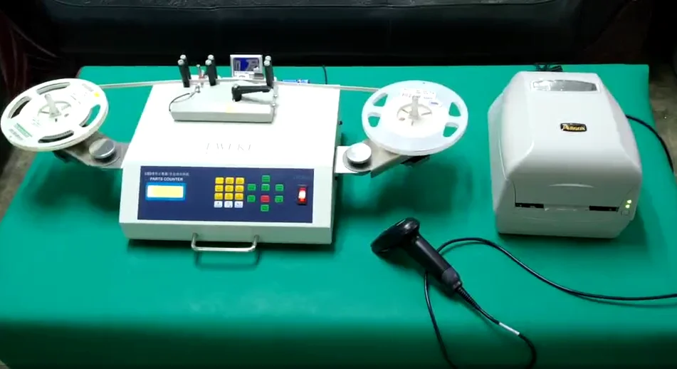 with printer scanner YS-902 автоматическое обнаружение утечки SMD счетчик частей с этикетками принтер и сканер штрих-кода - Цвет: with printer scanner