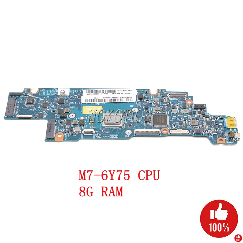 NOKOTION 5B20K57017 BIZY1 LA D131P для Lenovo Yoga 700 11isk 11 6 дюймов материнская плата ноутбука SR2EH M7 6Y75