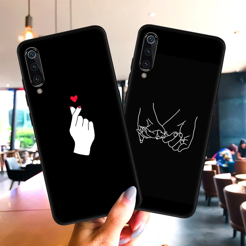 Черный матовый Мягкий чехол из ТПУ Для Xiaomi Mi9 T Mi9T для Mi 9 SE CC9 CC9E A3 8 Lite Mi8 с рисунком