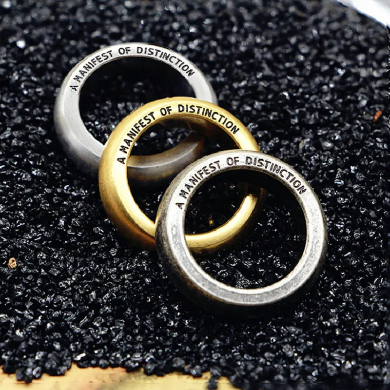 Старинные кольца из титановой стали для влюбленных