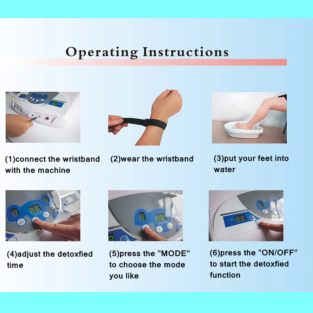 Новая ванна для ног с двойной детоксикацией и кровообращением/ионная