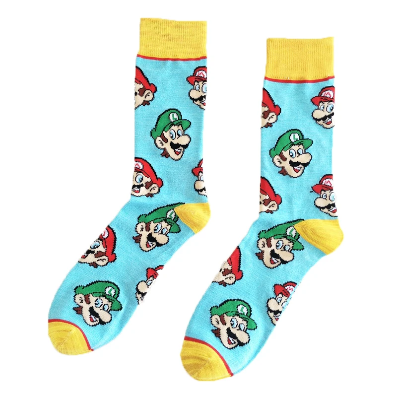 

20pair MD262 Fashion Men Woman Kid Cotton Sock Cartoon Funny Animals Happy Personality Crew Socks Hip Hop Skateboard Long Socks