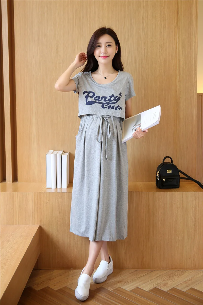 Платье для беременных Envsoll костюм из двух предметов грудного вскармливания