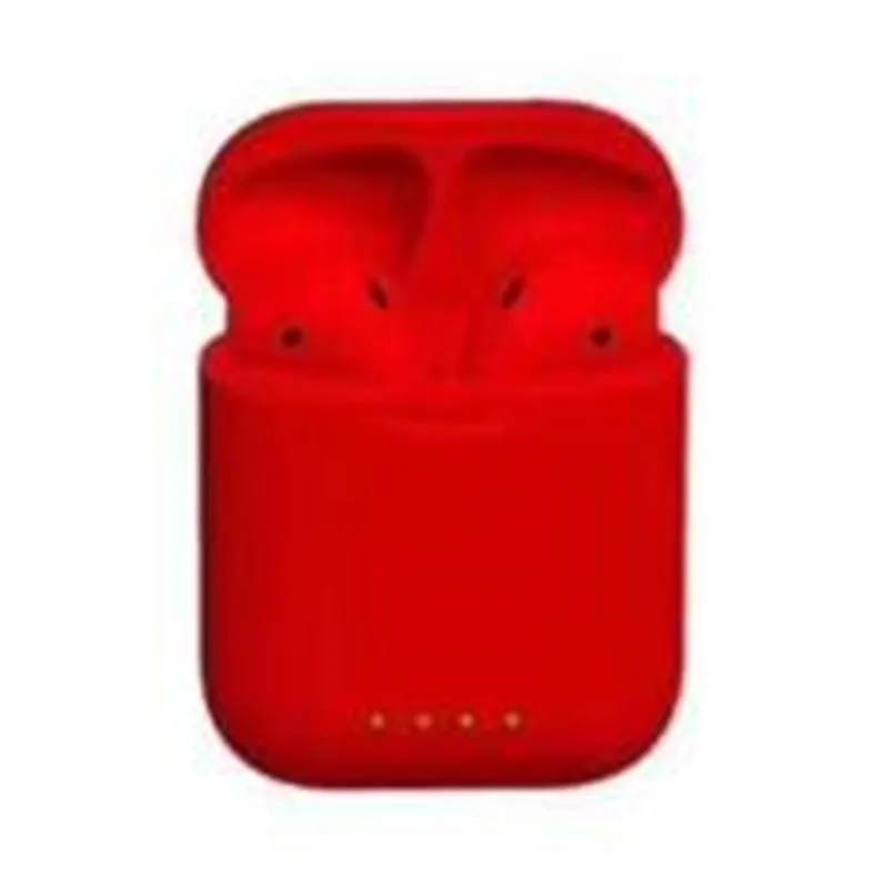 Red Bluetooth 5,0 наушники мини Беспроводные сенсорные наушники PK I10 I12 гарнитура для IPhone Andorid Xiaomi Phone - Цвет: Red