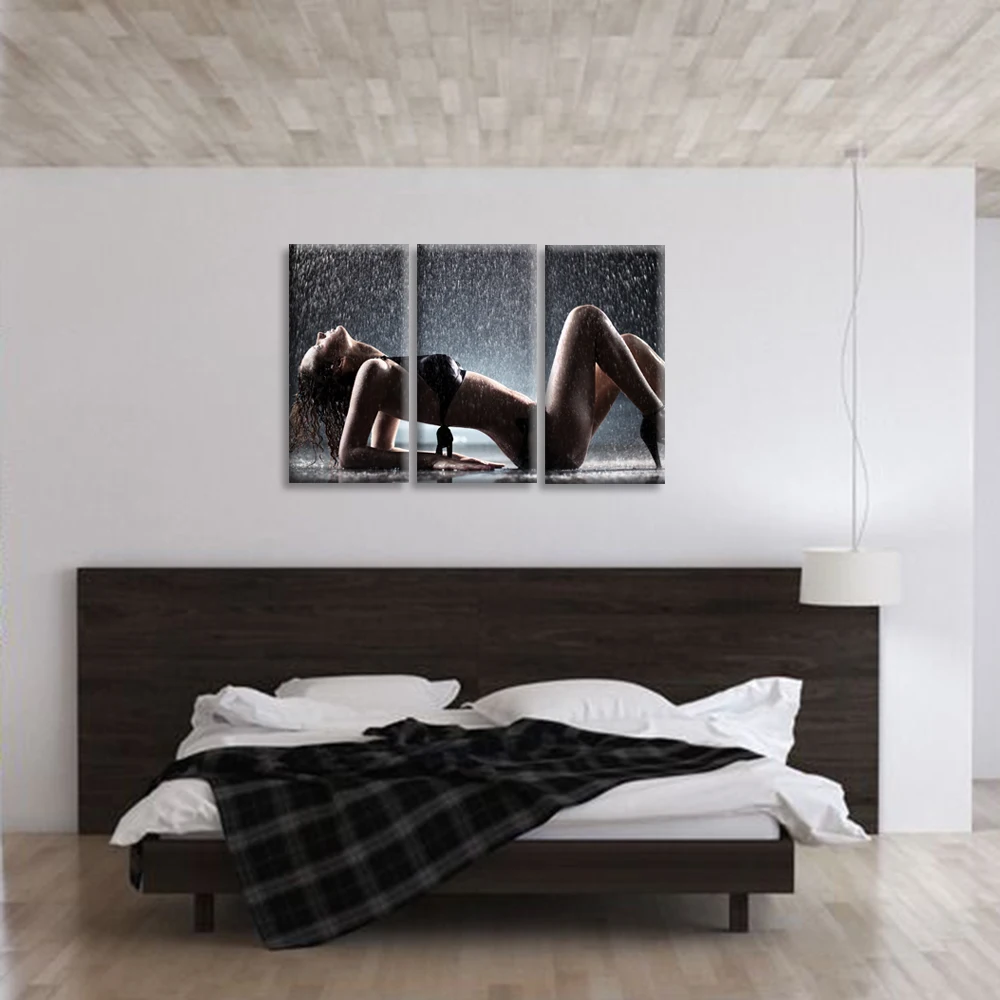 Сексуальные личные фотографии холщовые принты великолепные женщины в бикини