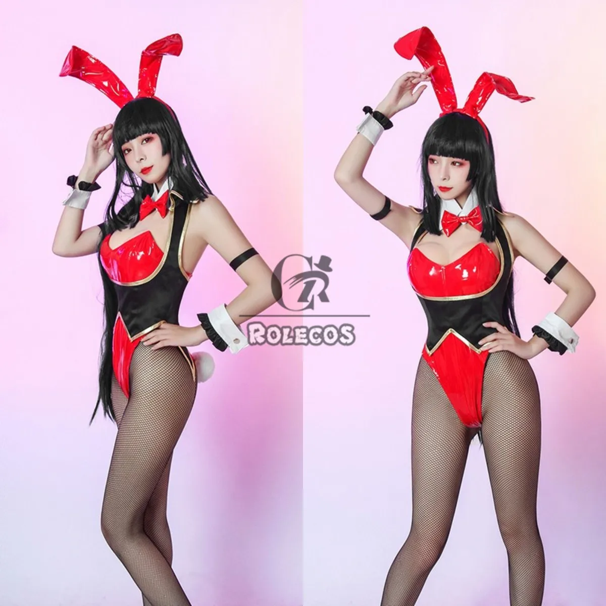 ROLECOS аниме Kakegurui карнавальный костюм Yumeko Jabami Косплей зайчика для девушек
