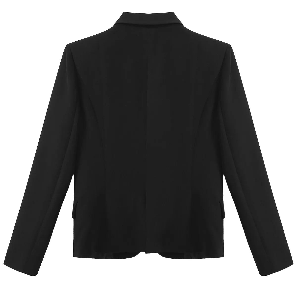 

Women Black Blazers New Fashion Lady Office Work Suit One Button Jackets Coat Casual Notched Lapel Tops Long Sleeve Femme Blazer