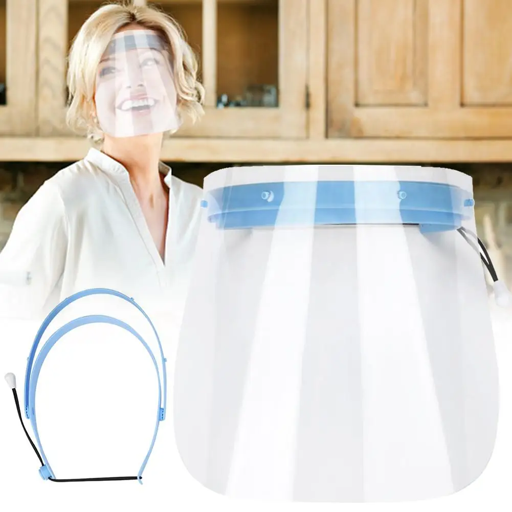 

10 Pcs Face Shield Safety Protective Mask Anti-Fog Oil-Splash Proof Safety Face Protective Mask for Dust Painting Kitchen Tools