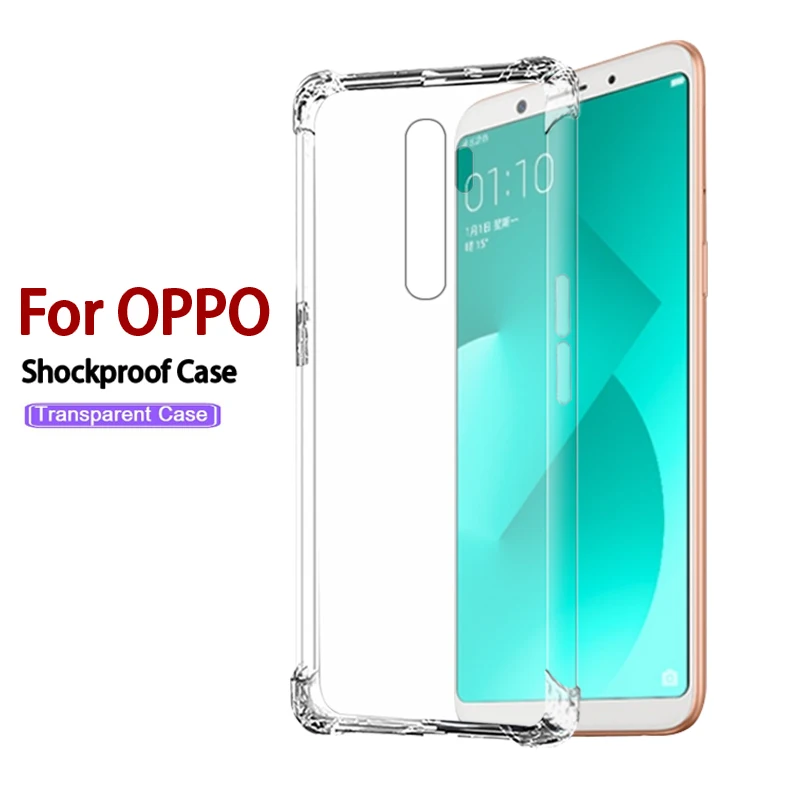 Прозрачный чехол из ТПУ для Oppo F1 PLUS F11 PRO F1S F3 Plus F5 Lite F7 Youth F9 Pro Силиконовый