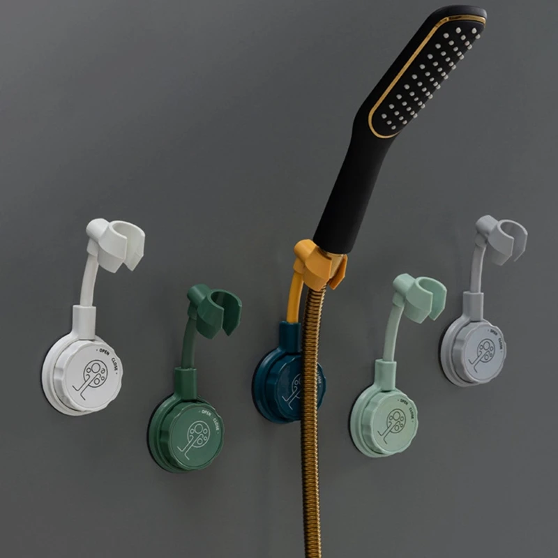 

1pc Suction Cup Shower Holder Adjustable Shower Head Holder Universal Bathroom Bracket Nozzle Base Stand Punch-Free