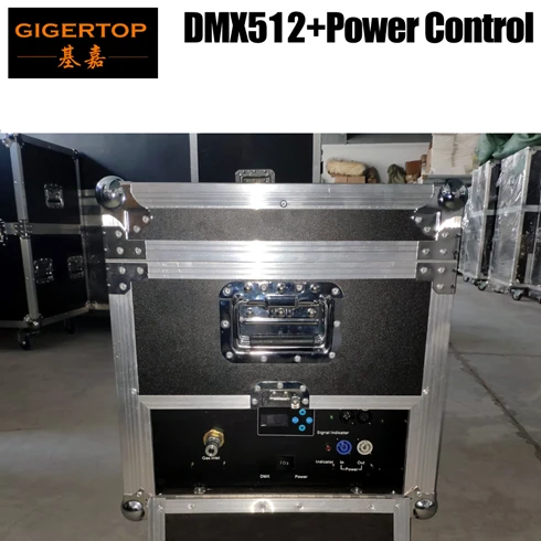 DMX512 with power TP-T186 конфетти машина с 4 метровым шлангом Конфетти Кэннон Shoot 10 метров CO2 машина по Flightcase пакет DMX512/мощность/руководство - Цвет: DMX512 with power