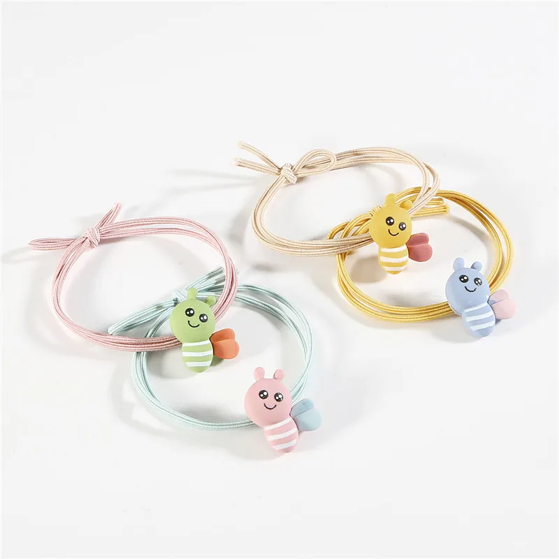 Высокое качество 1 шт. милые пчелы эластичные резинки для волос девочек конский