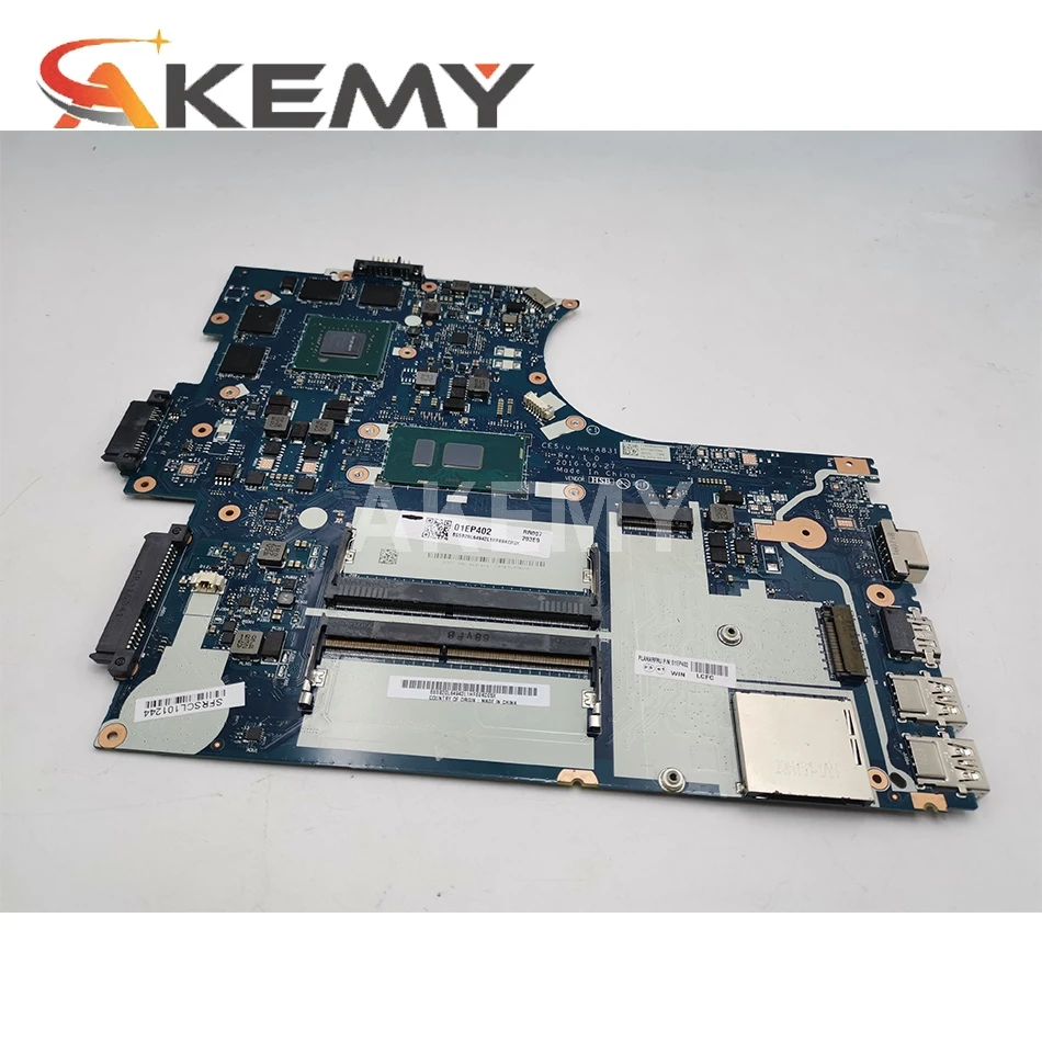 

CE570 NM-A831 Motherboard For Lenovo ThinkPad E570 E570C Notebook Motherboard FRU 01EP400 I5 7200 GTX950M 2G DDR4 100% Test