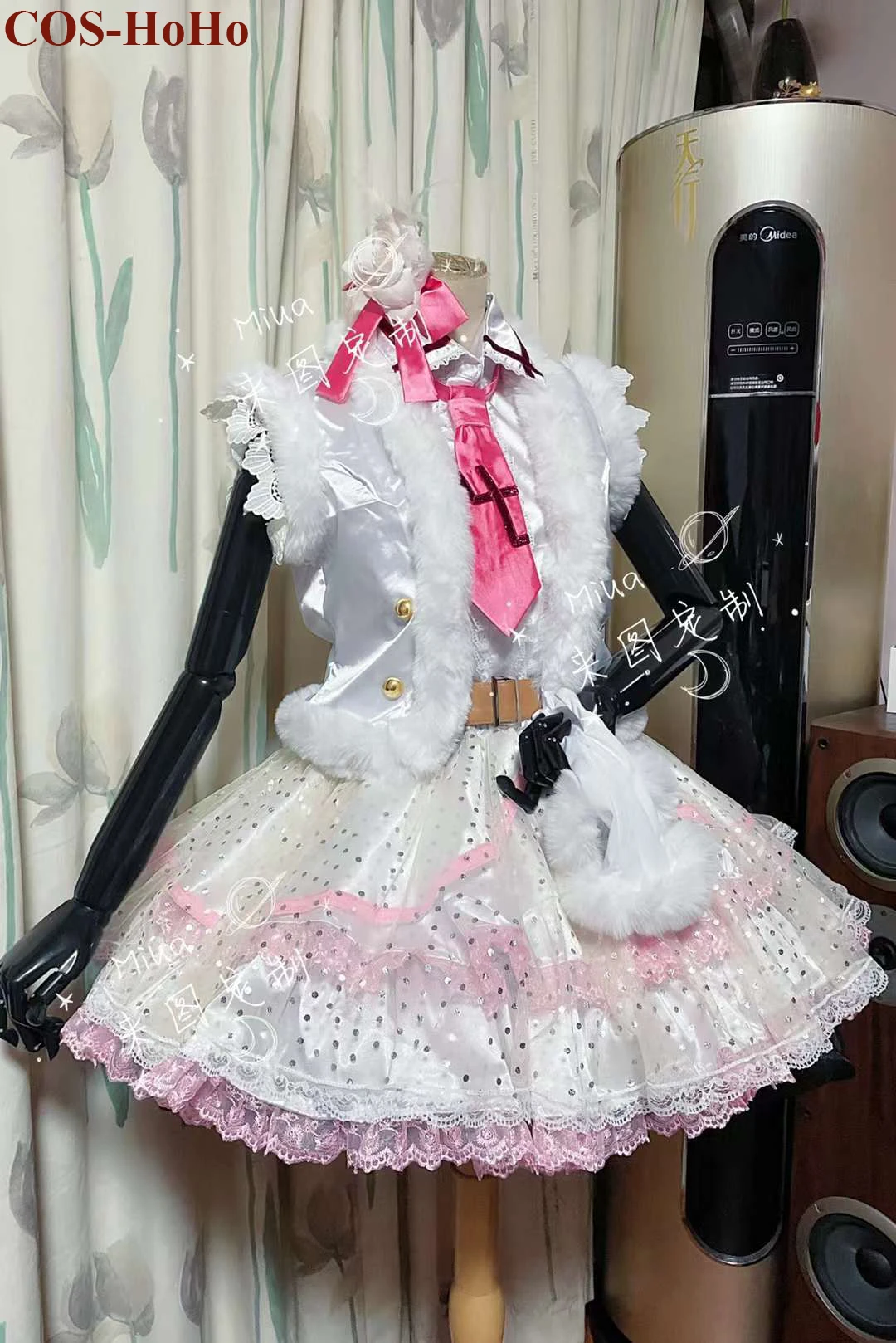 

[Customized] Anime Lovelive Kousaka Honoka Snow Halation Stage Sweet Cute Performance Uniform Cosplay Costume Party Outfit Women